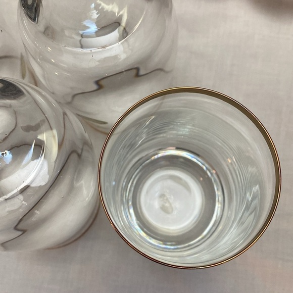 1980 Bohemian Crysalex Geneva old Fashion Gold Rim Whiskey High Ball Glasses. - Picture 9 of 16